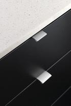 Furnipart - Edge Straight - greb i aluminium inox look CC20mm L40mm B40,9m